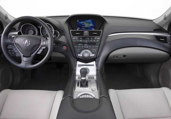 interior acura zdx 2009