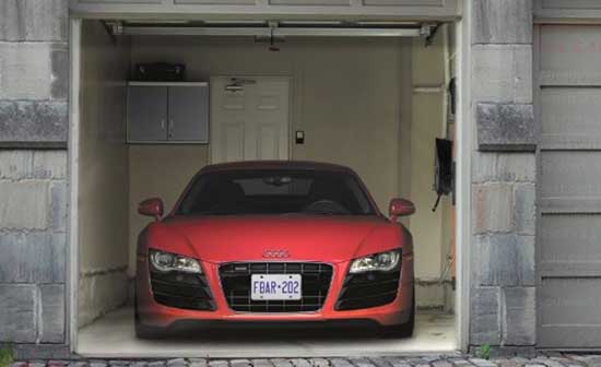 audi r8 adesivo de garagem