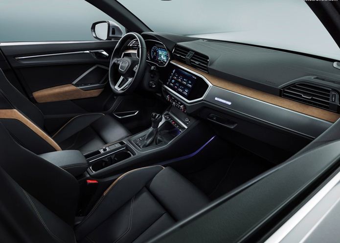 novo audi q3 2019 interior painel