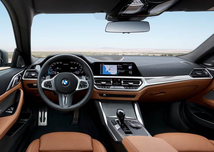 novo bmw serie 4 coupe 2021 interior painel