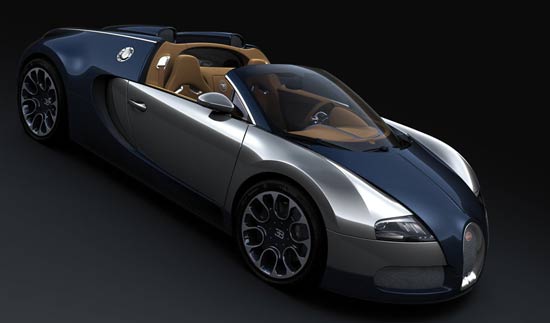 bugatti veyron grand sport bleu