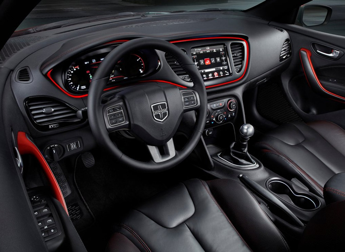 interior novo dodge dart 2012