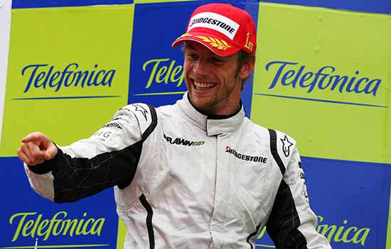 jenson button podio gp espanha 2009