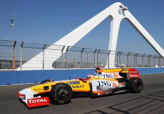 fernando alonso formula 1 gp valencia 2009