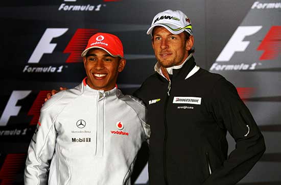 jenson button e lewis hamilton