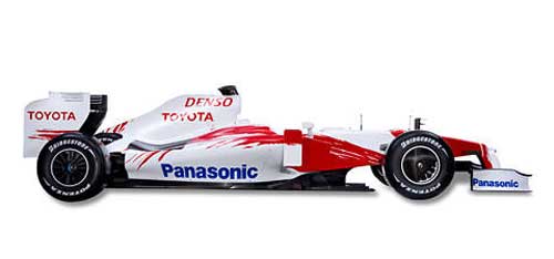 toyota tf109 carro da equipe toyota f1 2009