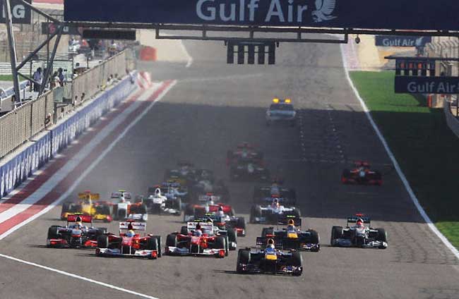 formula 1 2010 largada gp bahrein