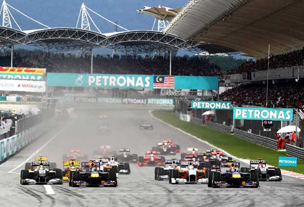 formula 1 largada gp malasia 2010