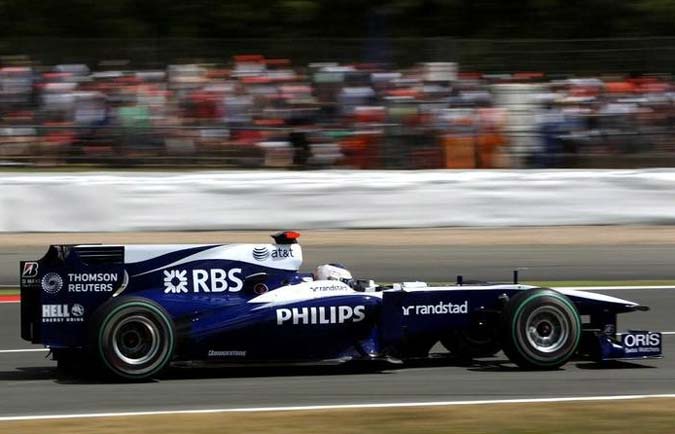 rubens barrichello f1 2010 silverstone