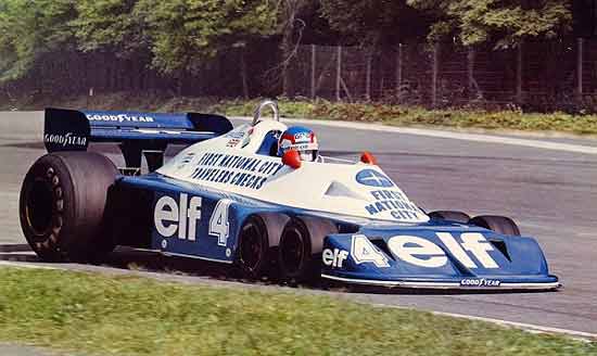 tyrrell p34 / f1 com seis rodas