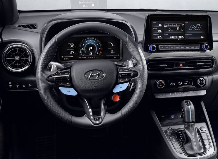 hyundai kona n interior painel