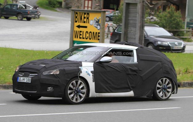 hyundai veloster 2012 spyphoto