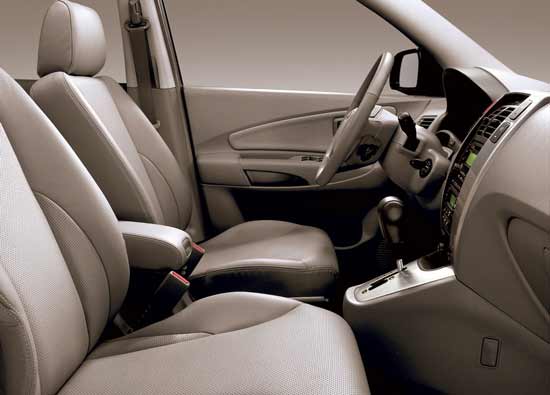 hyundai tucson 2009 interior