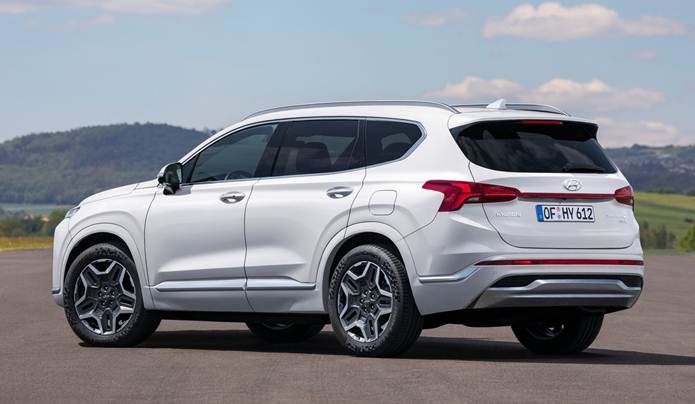 novo hyundai santa fe 2021 traseira