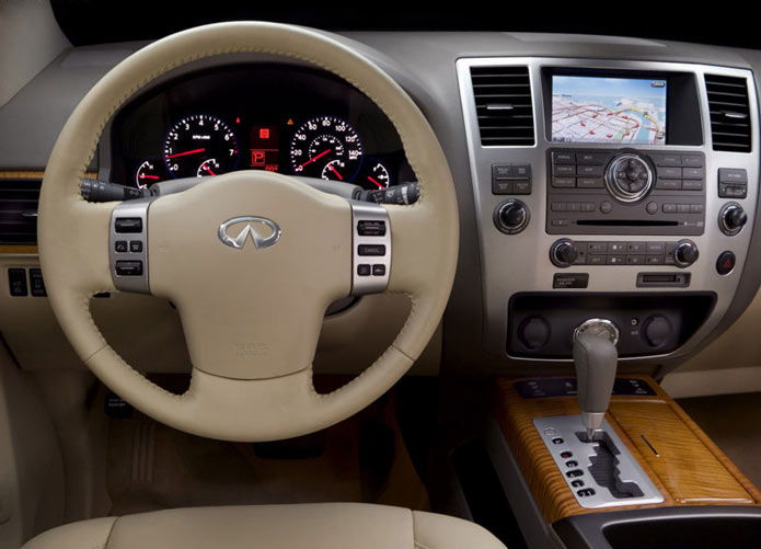 infiniti qx56 2008 2009 interior