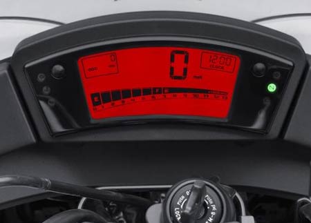 kawasaki ninja 650 r 2011 painel lcd