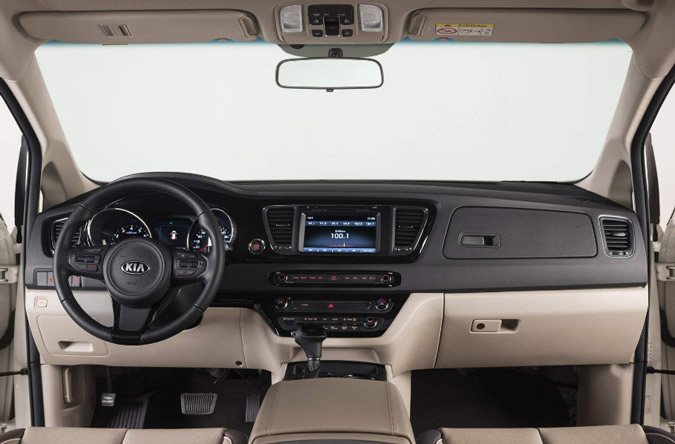 nova kia carnival 2016 interior painel