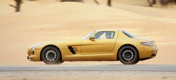 mercede sls amg gold 2011