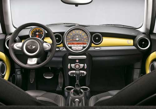 mini cooper E interior