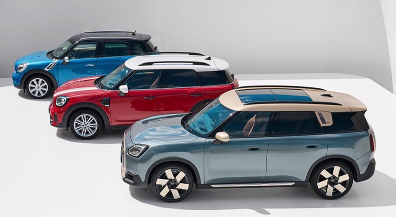 mini countryman 1, 2 e 3 gerações