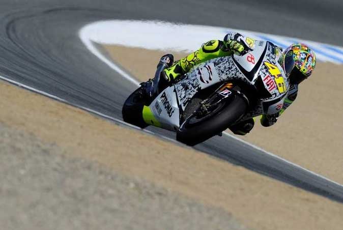 valentino rossi laguna seca motogp 2010