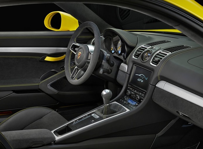 porsche cayman gt4 interior