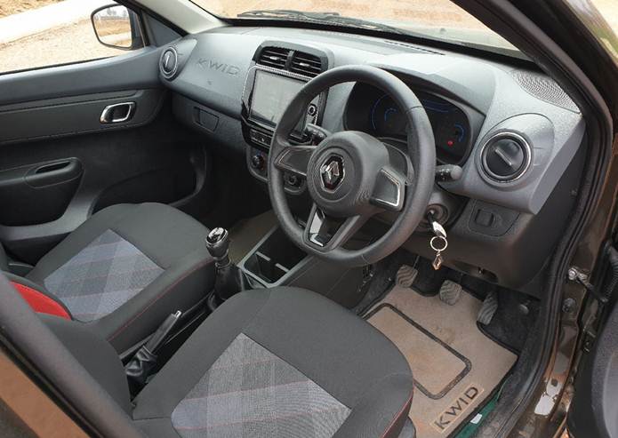 novo renault kwid 2022 interior