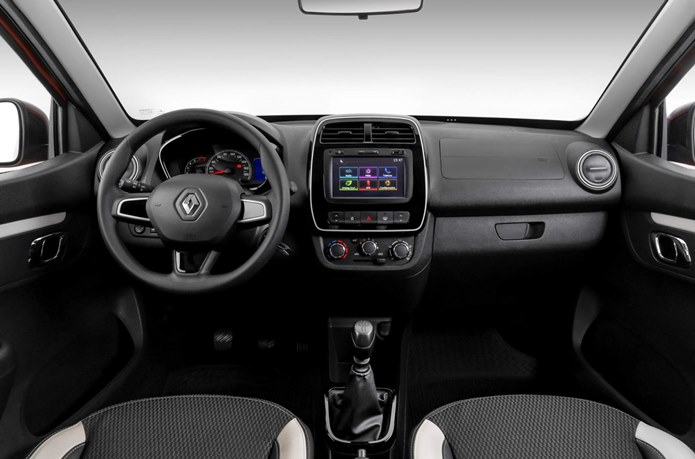 novo renault kwid 2018 interior painel