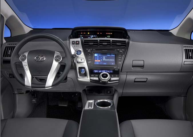 toyota prius v interior