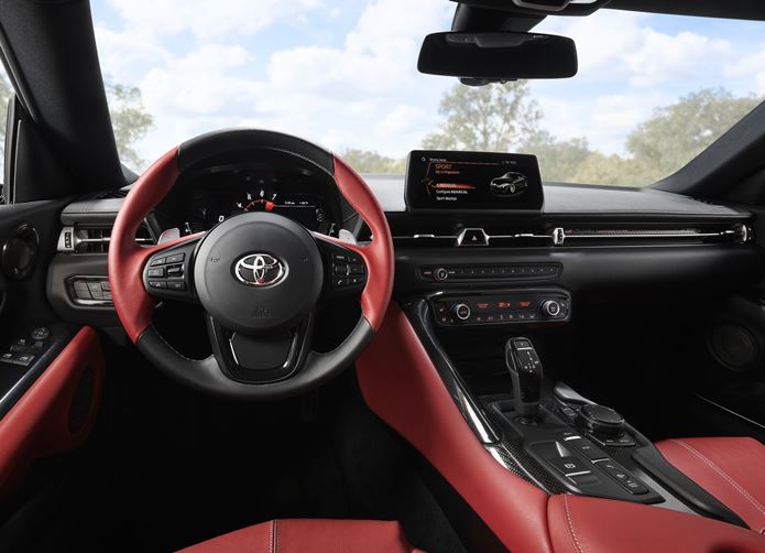 toyota supra 2020 interior painel