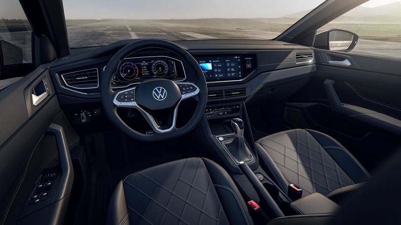 volkswagen virtus exclusive 2023 interior