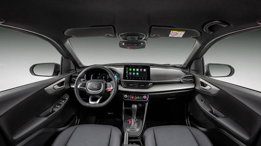 fiat pulse híbrido interior painel