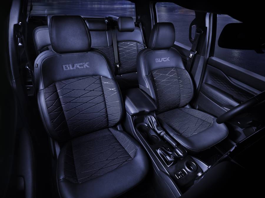 ford ranger black 2025 interior