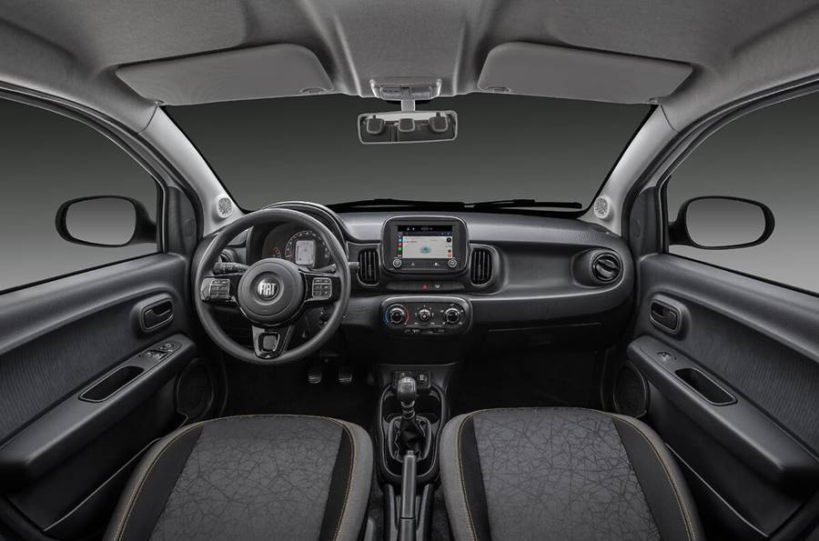 fiat mobi trekking 2025 interior painel