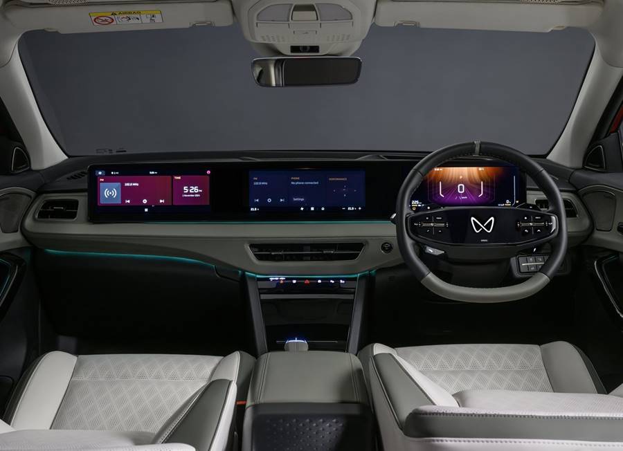 mahindra xev 9e interior